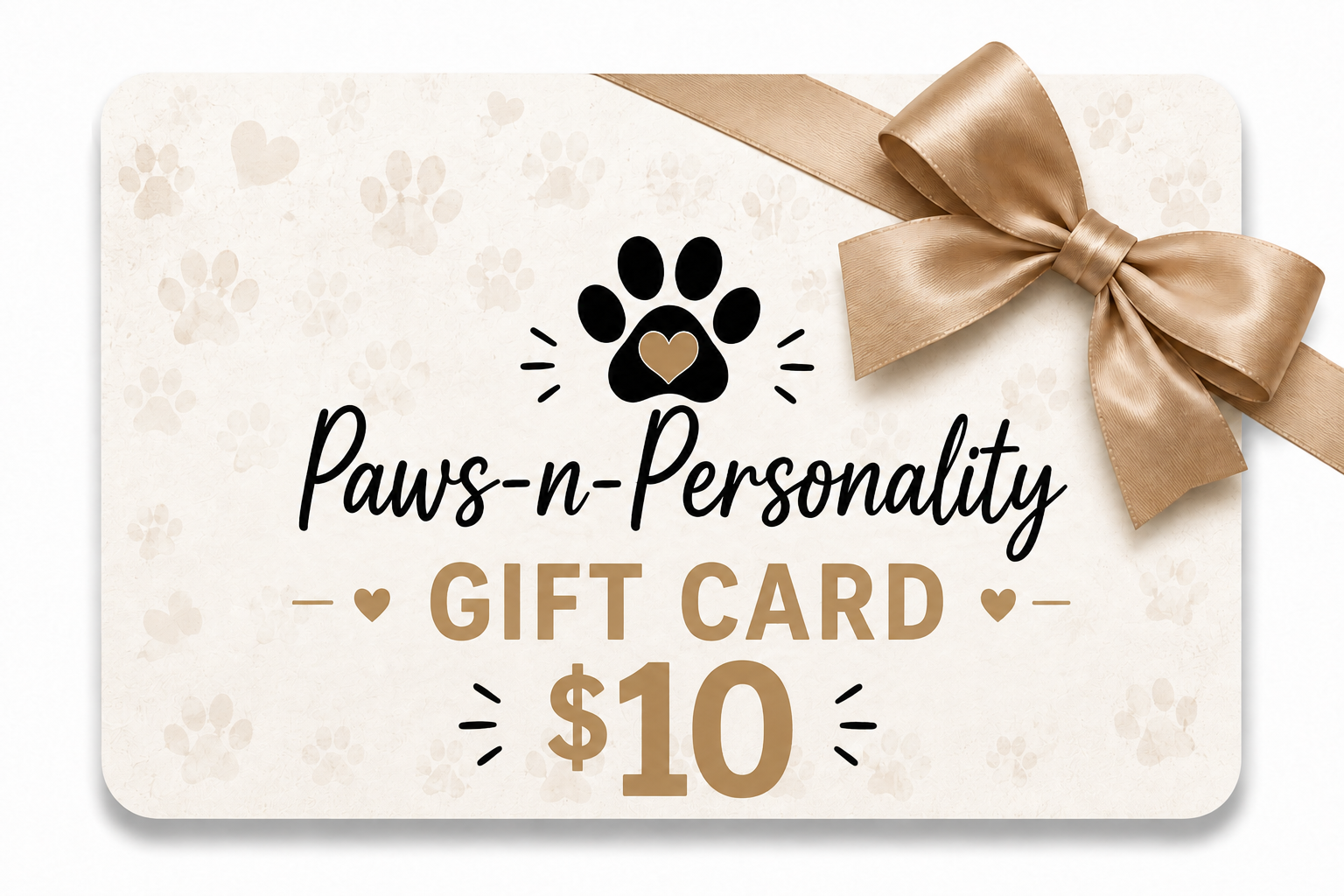 Paws-n-Personality Gift Card