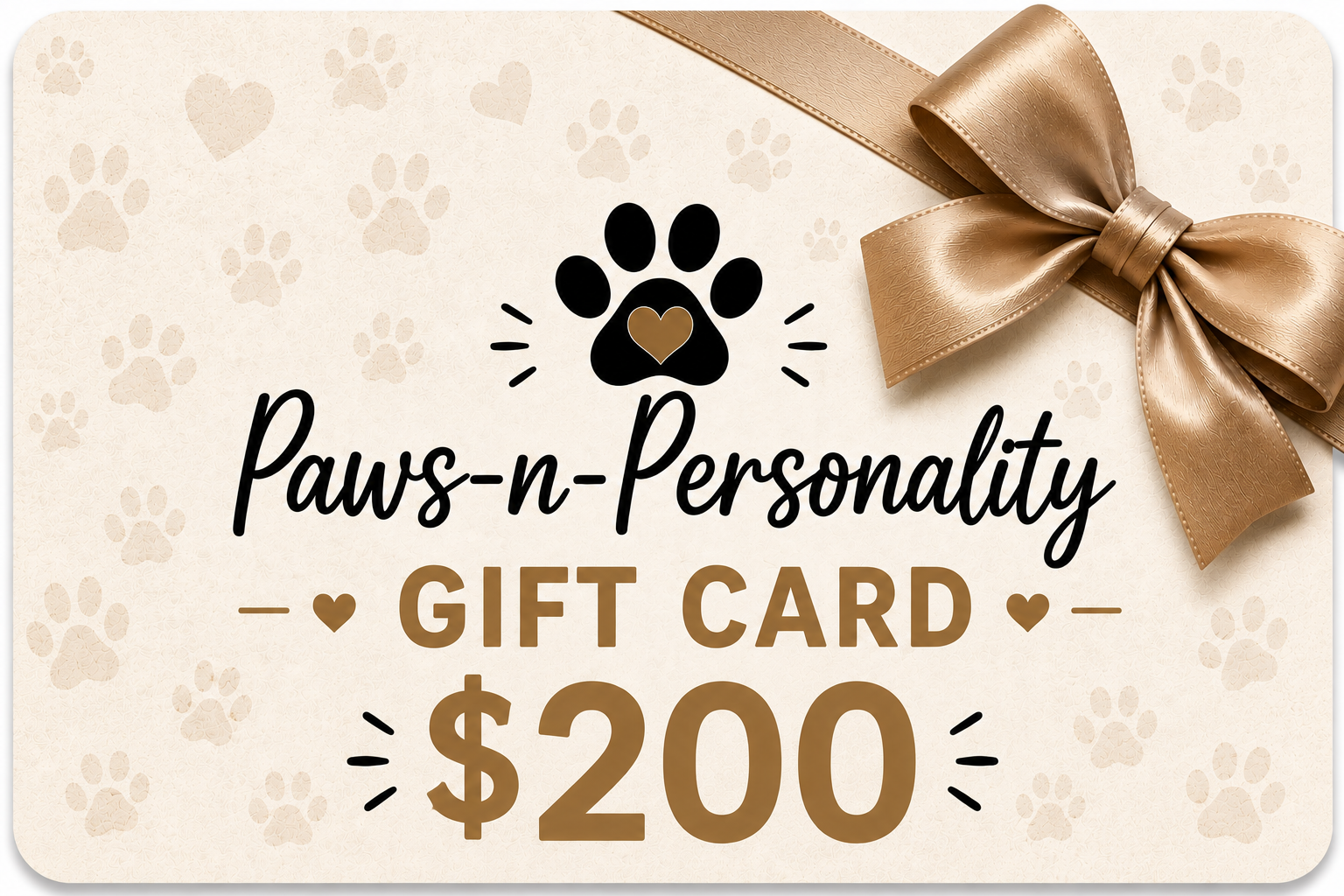 Paws-n-Personality Gift Card