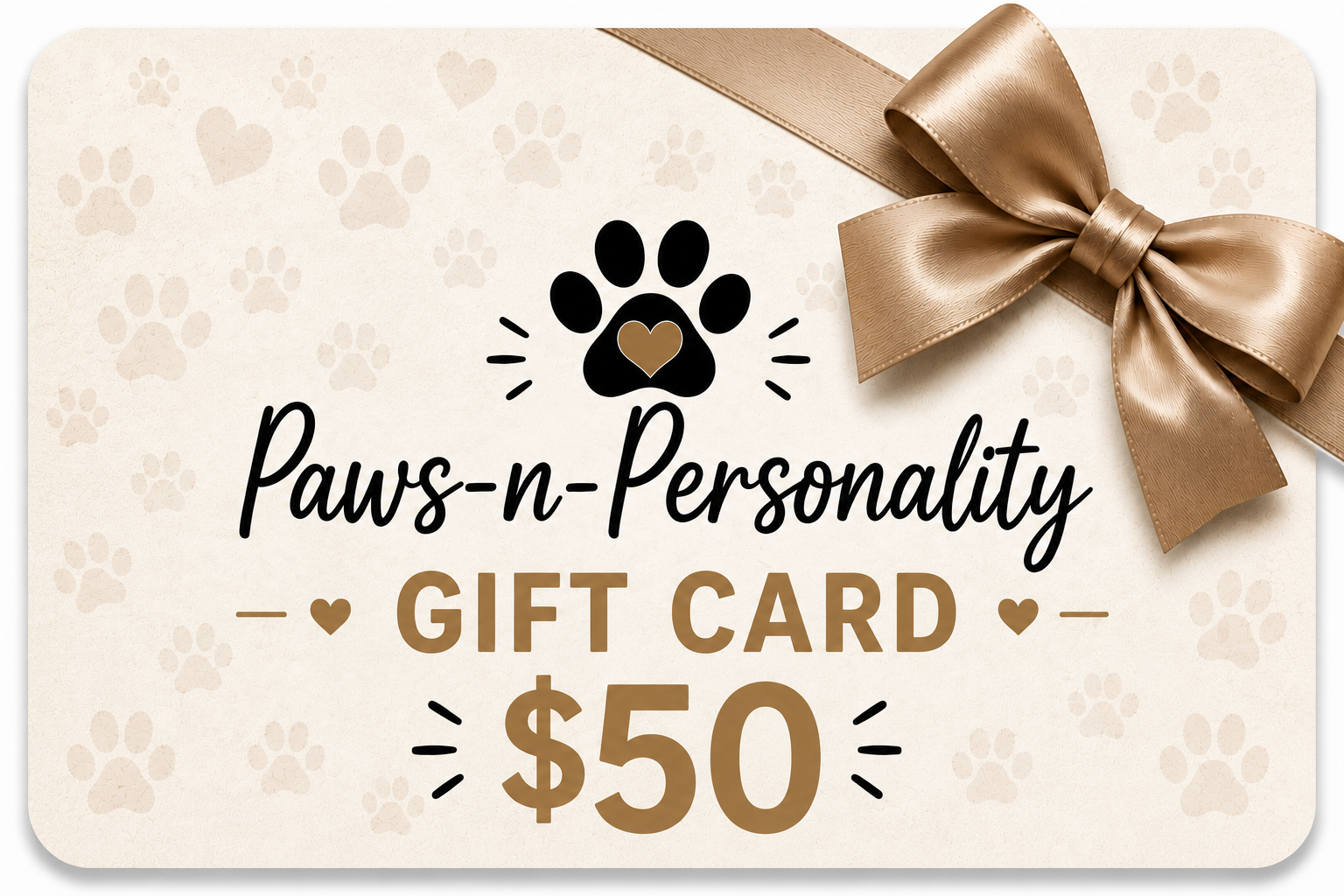 Paws-n-Personality Gift Card